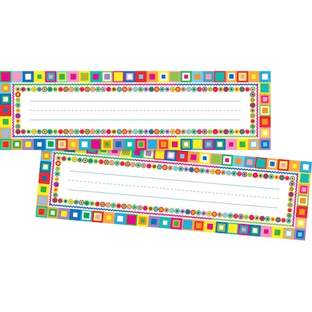 Barker Creek Retro Bulletin Board Signs/Name Plates, 72/Set 3790